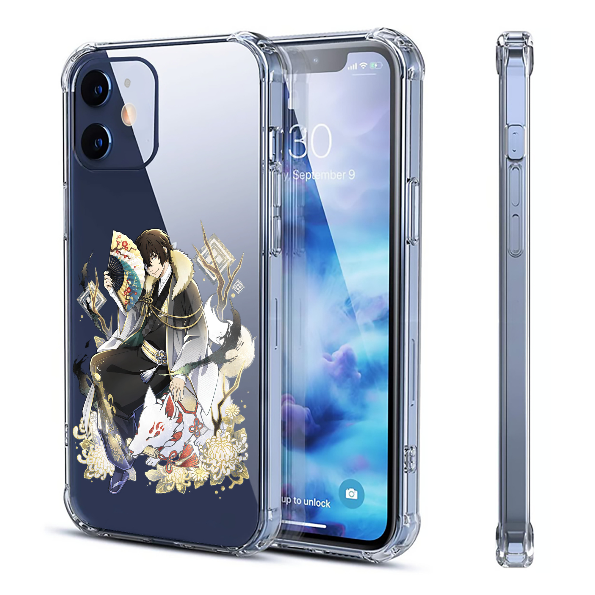 （画像用） 文豪ストレイドッグス Bungo Stray Dogs 【iPhone 12シリーズ対応】透明スマホケース（クリアソフトケース）